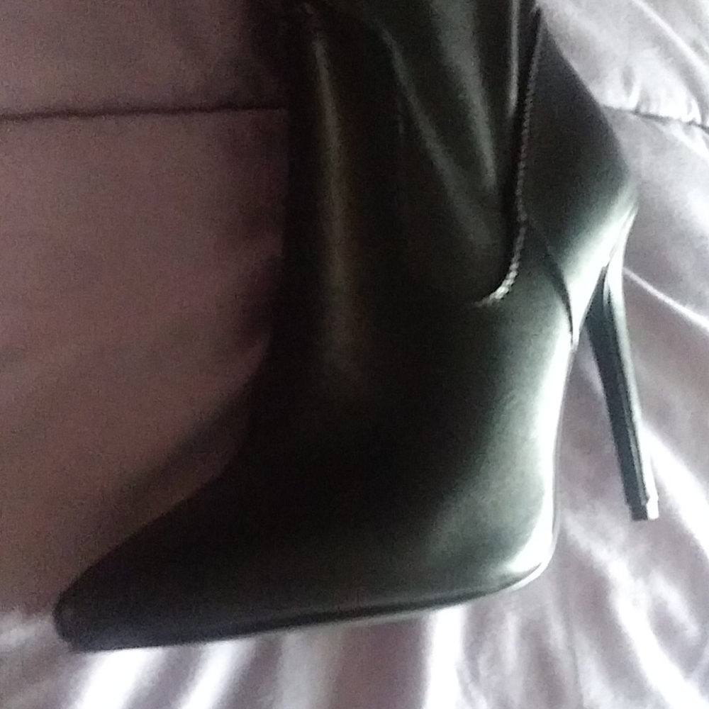 Thigh high leather boots